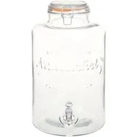 vidaXL Wasserspender XXL mit Zapfhahn 8 L Transparent - Großküchentechnik mit Vintage-Charme! Dieser 8 L Glas-Wasserspender ist ideal für Partys und BBQs, ermöglicht einfache Selbstbedienung durch den integrierten Wasserhahn und hält Ihre Getränke frisch.