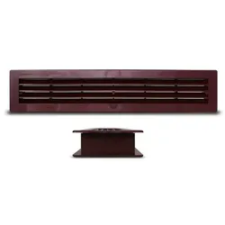 CasaFan Lüftungsgitter KTG, 99 x 482 x 30 mm - Braun - Lüftungstechnik, hochwertiges Plastikmaterial für optimale Luftzirkulation und ansprechendes Design in Ihrem Raum.