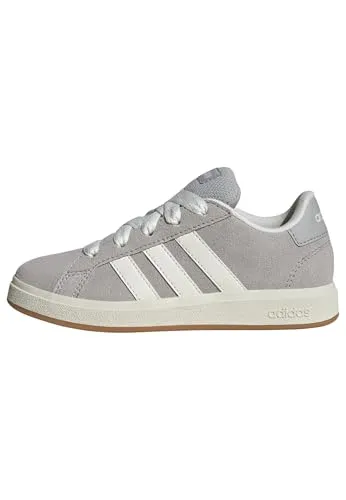 ADIDAS SPORTSWEAR "GRAND COURT 00S KIDS" Sneaker, Gr. 34 - Sportlicher Kinder Sneaker aus weichem Wildleder mit schnürbarem Design, inspiriert vom adidas Superstar. Hergestellt aus 20 % recycelten Materialien für einen nachhaltigen Schritt.