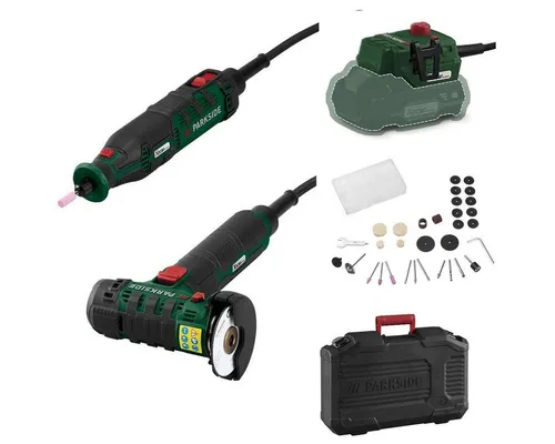 Parkside Akku-Multifunktionswerkzeug 20 V im Koffer - Schleifmaschinen für Modellbau, vielseitig einsetzbar und perfekt für präzise Arbeiten ohne Kabelsalat.