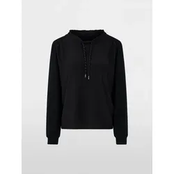 MARC CAIN Blusenshirt Schwarz 38 - Lässiges Blusenshirt von MARC CAIN, bequem und stilvoll. Der lockere Schnitt und der Rundhals-Ausschnitt mit Kordelzug sorgen für hohen Tragekomfort und machen es ideal für Alltag und besondere Anlässe.