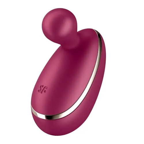 Satisfyer, Vibrator, Auflegevibrator, 'Spot On 1', 7,5 cm, flexible Stimulationsspitze, körperfreundliches Silikon, wasserdicht (IPX7), Farbe:bordeaux