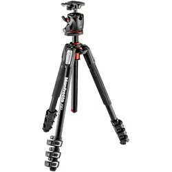 Manfrotto 190 Alu Stativ QPL mit XPRO Kugelkopf - Stativ mit 4 Segmenten, leicht und stabil, ideal für Fotografen, die Flexibilität und Präzision benötigen.