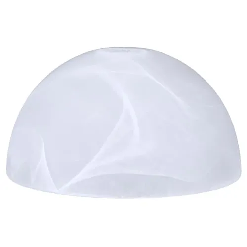 Home4Living Lampenschirm Alabasterglas weiß Ø 149mm E14 - Dekorativer Lampenschirm aus hochwertigem Alabasterglas, ideal für Tisch-, Pendel- und Wandlampen. Verleiht jedem Raum eine elegante Note.