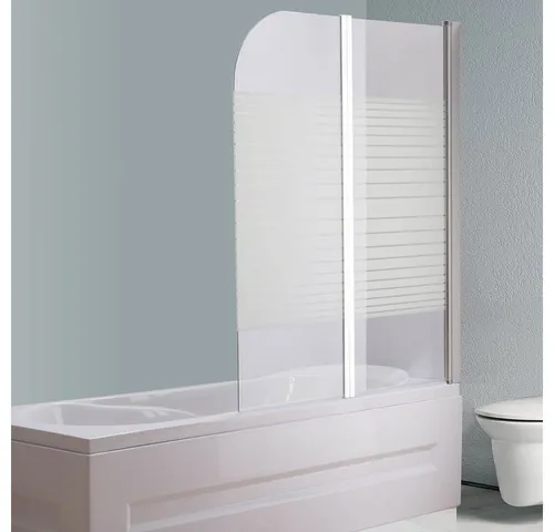 Faltbare Duschwand für Badewanne aus Glas – NANO - Duschabtrennung für Badezimmer, aus 6mm gehärtetem Glas mit Nano-Beschichtung für einfache Reinigung und Bakterienresistenz. Ideal für moderne Bäder, flexibel montierbar.