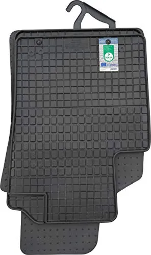 PETEX Gummimatten 4-teilig für Fiat 500 und Panda - Hochwertige Passformmatten für vorne und hinten mit rutschfester Rückseite, idealer Schutz gegen Nässe und Schmutz, produziert in der EU.