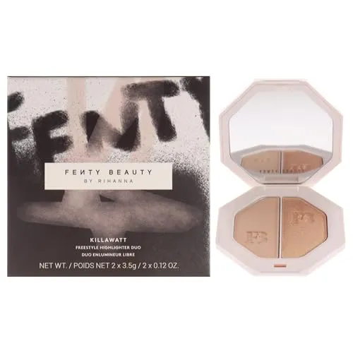 Fenty Beauty Killawatt Freestyle Duo Highlighter Mean Money/Hustla Baby 7 g - Duo-Highlighter in zwei strahlenden Nuancen für einen glowy Teint, ideal für jedes Make-up. Perfekt für ein strahlendes Finish und vielseitige Anwendung.