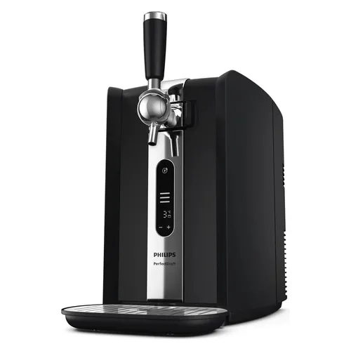 Philips Bierzapfanlage Perfect Draft 7000 Series HD3770/90 - Zapfanlage für frisches Fassbier bis 6 Liter, mit LED-Display und Temperatureinstellungen von 0-12°C für perfektes Biererlebnis.