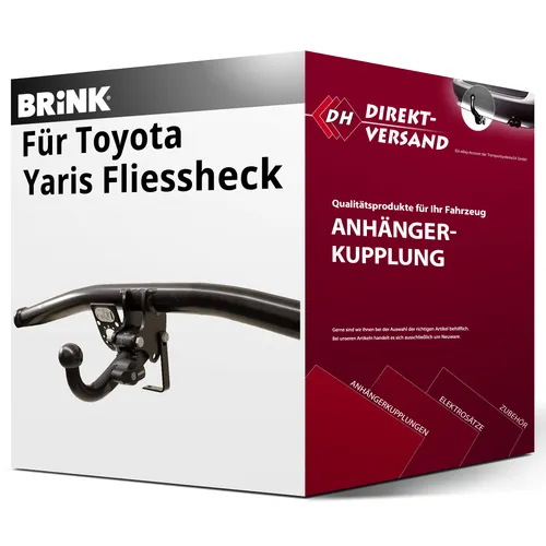 Mazda 2 Typ KB Anhängerkupplung von Brink, vertikal abnehmbar - Anhängerkupplung für Mazda 2 (03.2022 - jetzt), abnehmbar ohne Eintragung, Anhängelast bis 850 kg, inklusive Montagezubehör und Anleitung, ideal für flexible Transportlösungen.
