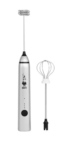 Bialetti Whipper - 3-stufig verstellbarer Milchaufschäumer, Edelstahl, USB-aufladbar und ideal für perfekten Schaum überall