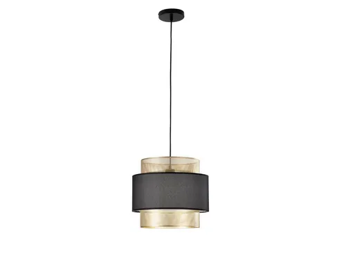 Luce Ambiente Design LED Pendelleuchte Ø 35cm mit Dimmfunktion - Elegante einflammige Hängelampe aus Metall mit Stoffblende, ideal für hohe Decken. Verleiht Räumen eine besondere Atmosphäre und sorgt für stilvolle Akzente. Inklusive LED Leuchtmittel mit Dimmfunktion für individuelle Lichtstimmungen.