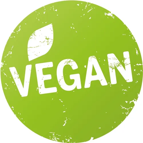 Aufkleber "Vegan" 20cm Schaufenster Theke Sticker Lebensmittel R001