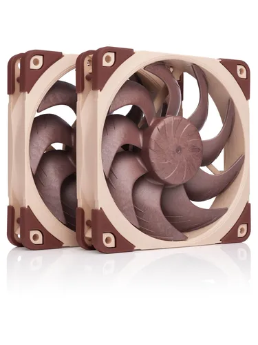 Noctua NF-A12x25 G2 PWM Sx2-PP Doppellüfter-Set - Gehäuselüfter mit revolutionärer Kühlleistung, ideal für Push-Pull Anwendungen, leise und langlebig mit TÜV-zertifizierter Noctua Qualität.