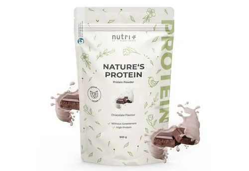 nutri+ Natures Protein - Eiweißpulver ohne Süßstoff Pulver, 1 er
