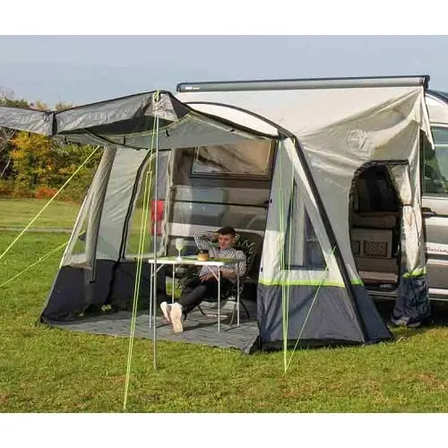 Reimo One Beam Air High Wohnmobil-Vorzelt mit Moskitonetz 350x250cm - Vorzelte für Wohnmobile, bietet optimalen Insektenschutz und zusätzlichen Wohnraum beim Camping.