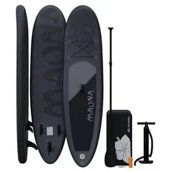 HAGO Inflatable SUP-Board MAONA - Komplettset 308 cm - SUP-Board Komplettset für Paddelenthusiasten, ideal für Familien und Solo-Abenteuer. Mit rutschfester Oberfläche und Tragkraft von 120 kg für sicheres Paddeln auf jedem Gewässer.