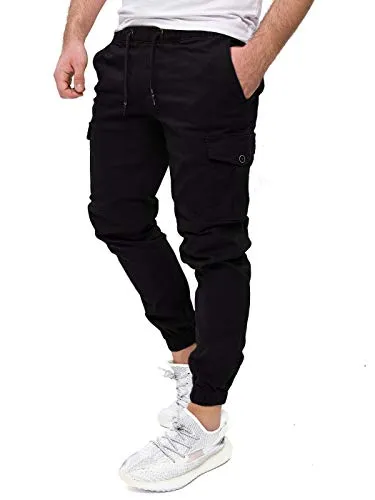 PITTMAN Darius - Herren Cargo Hose Slim Fit - Schwarz (Black 194008), W29/L30 - Die PITTMAN Darius Cargo Hose vereint Komfort und Funktionalität. Mit zahlreichen Taschen und einem bequemen Schnitt ist sie ideal für Freizeit und Arbeit. Strapazierfähige Materialien sorgen für Langlebigkeit und einfachen Pflegeaufwand.