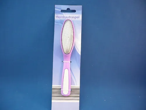 Hornhautraspel mit integrierter Nagelfeile, Kunststoffgriff !!!