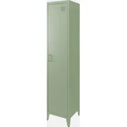 Sweeek Kinderzimmerschrank aus Metall mit 3 Ablagen - Moderner Kleiderschrank aus kaltgewalztem Stahl, ideal für Kinderzimmer. Mit 3 geräumigen Regalböden und einer Tür bietet er praktische Aufbewahrung für Kleidung und Spielzeug.