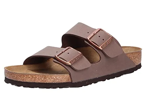 BIRKENSTOCK Arizona BFBC 151181 Badelatschen, Unisex, Mocca, 47 EU - Wanderschuhe mit anatomisch geformtem Fußbett aus Kork und Latex für optimalen Komfort und Unterstützung.