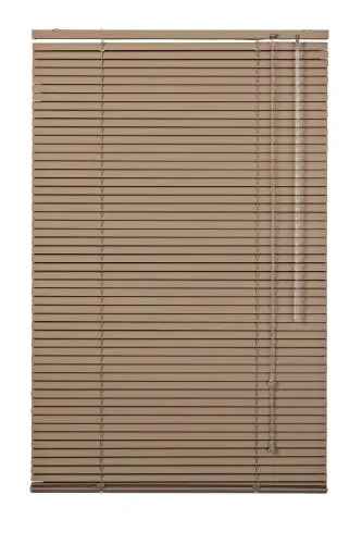 Lichtblick Aluminium Jalousie, Alu-Jalousie mit Klemmträgern und Wandmontageclips für Fenster und Türen Braun, 40 cm x 60 cm (B x L)