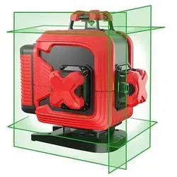 4D-Kreuzlinienlaser Fliesen 4D - Der 4D-Kreuzlinienlaser projiziert präzise horizontale und vertikale Linien für exakte Fliesenarbeiten. Ideal für Innen- und Außenbereich, robustes Design und drei Betriebsarten für vielseitige Anwendungen.
