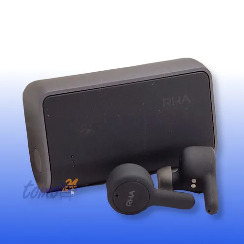 RHA True Connect Kopfhörer: Kabellose In-Ear Bluetooth Earbuds in Schwarz - Kopfhörer mit Bluetooth-Technologie für kabellosen Musikgenuss, ergonomisches Design für optimalen Tragekomfort