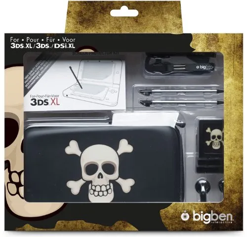 Nintendo 3DS XL / new 3DS XL / 3DS / DSi XL - Zubehör-Set "Pirates XL" (farbig sortiert)