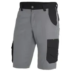 FHB® Premium Arbeitsshorts THEO Twill 300, grau/schwarz 130530 , 1 Stück, Größe: 72