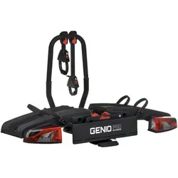 ATERA GENIO PRO Advanced Fahrradträger 2er 022784 Red Edition - Fahrradträger für 2-3 Fahrräder, faltbar und kompakt. Hochwertiger Kupplungsträger Made in Germany, komplett vormontiert für einfache Handhabung.