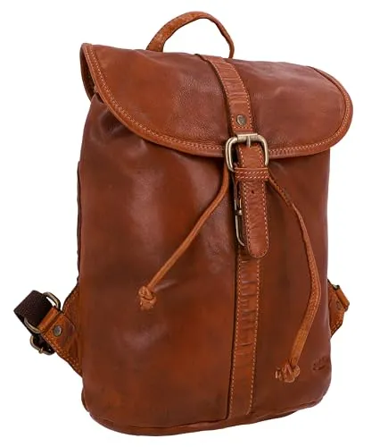 Gusti Bennett Rucksack - Stylischer Lederrucksack für Damen und Herren - Tagesrucksäcke aus robustem pflanzlich gegerbtem Leder, ideal für die Stadt oder Wanderungen. Langlebig und praktisch mit 12L Volumen für all deine Essentials.