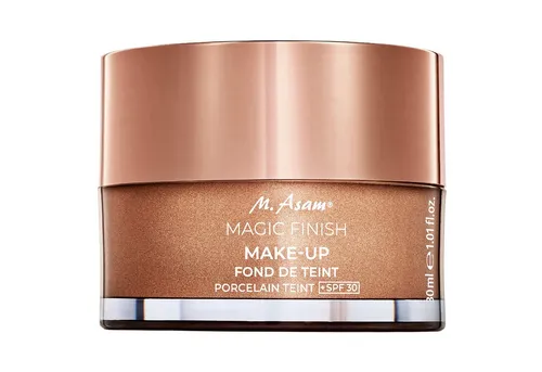 M. Asam Magic Finish Porcelain Teint LSF 30 - 4-in-1 Mousse Make-up für helle Haut, samtig mattes Finish und optimale Deckkraft