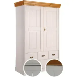 3S Frankenmöbel »Country« Massivholz Wäscheschrank – 3 Ausführungen - Entdecken Sie den stilvollen Wäscheschrank aus massivem Kiefernholz, ideal für Schlafzimmer oder Wohnzimmer. Verfügbar in verschiedenen Designs, die jedem Raum eine charmante Note verleihen.