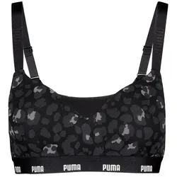 PUMA Women Printed Padded TOP 1P - Funktionsunterwäsche mit stylischem Print, bietet optimalen Komfort und Unterstützung für aktive Frauen.