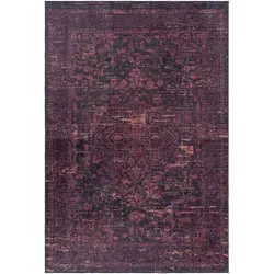Teppich FIESTA 4304 RED, 200 x 290 cm - Moderner, waschbarer Teppich im Vintage Design, rutschhemmend und pflegeleicht – ideal für jedes Zimmer, auch mit Fußbodenheizung geeignet.