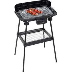 LENTZ Elektrischer 2200 W Standgrill Elektrogrill (74333) - Schwarz