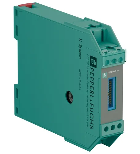 Pepperl+Fuchs HART Mux KFD0-HMS-16 Trennverstärker - Messtechnik-Leistungsverstärker mit kompakter Bauweise (20 mm breit) und IP20 Schutzart, ideal für präzise Signalübertragung in industriellen Anwendungen.