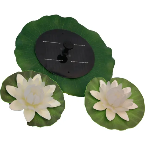 Mauk Solar Springbrunnen Pumpe mit FB V3 - Teich & Zubehör: Diese Solar-Springbrunnenpumpe sorgt für optimale Sauerstoffanreicherung und bietet mit 2 farbwechselnden LED-Blüten optische Highlights in Ihrem Garten.