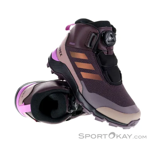 adidas Terrex Winter Mid BOA RAIN.RDY Hiking Shoes - Wanderschuhe in Shadow Maroon Wonder red Pulse Lilac, mit BOA Fit System und PrimaLoft Isolation für optimalen Komfort