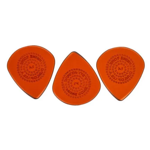 JIM DUNLOP Plektrum Primetone Jazz III Grip 1,40mm - 3 Stück, langlebig mit hand-burnished Kanten für klaren Klang und optimalen Grip