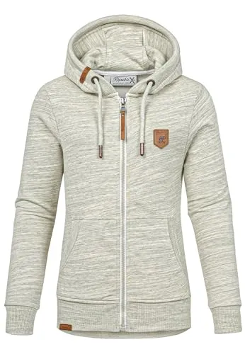 REPUBLIX Damen Sweatjacke Hoodie Zipper Jacke RD-020 Grün M - Modische REPUBLIX Damen Sweatjacke mit Zipper, ideal für Freizeit und Sport, bietet hohen Tragekomfort und eine moderne Passform.