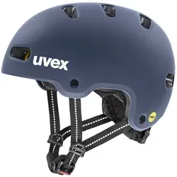 uvex kid 4 style Mips Fahrradhelm Kinder dusk blue matt - Gr. 55-58cm - Robuster uvex kid 4 style MIPS Radhelm für Kinder, ideal für Abenteuer und Schulweg. Individuell anpassbar für optimalen Sitz und Komfort, mit integrierter Stoßdämpfung für zusätzliche Sicherheit.