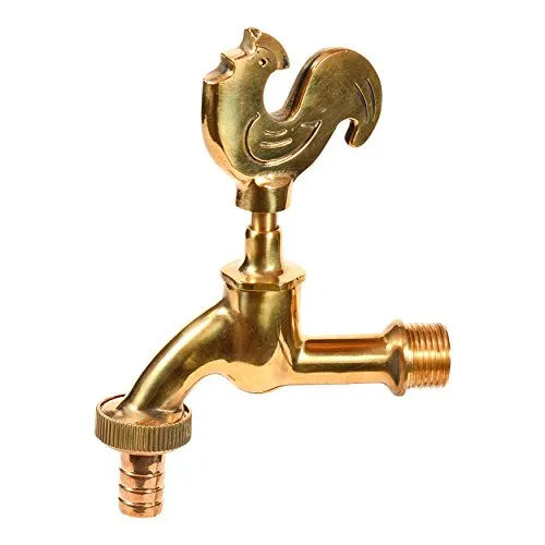 VARIOSAN Auslaufventil "Gockel" 11251, 1/2", Messing-poliert, langer Wandabstand