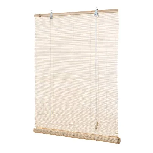 Ventanara® Rollo Bambus Bambusrollo inkl Montagematerial (Natur, 70 x 220 cm)