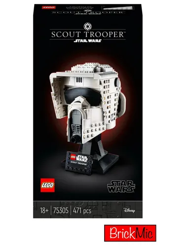 Lego STAR WARS 75305 Scout Trooper Helm - LEGO (R) Komplette Sets & Packs, beeindruckende Großfigur des Scout Trooper Helms aus Star Wars, ideal für Sammler und Fans ab 18 Jahren.