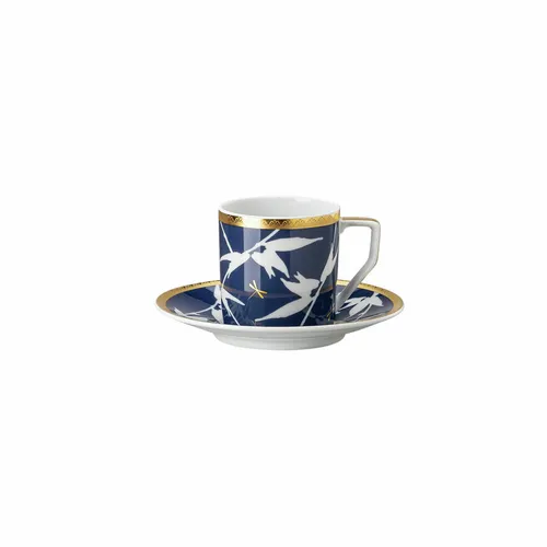 Rosenthal Heritage Turandot Blue Espresso- / Mokkatasse 2-tlg. - Espressotassen, stilvolles Design mit eleganten blauen Motiven, perfekt für einen besonderen Kaffeegenuss.