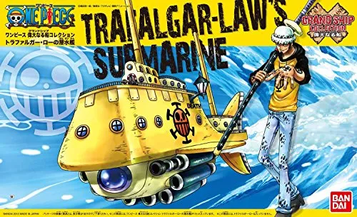 Bandai Hobby - One Piece Trafalgar Law's Submarine - Wasserfahrzeug-Modellbausätze, detailgetreuer 15cm Modellbausatz aus der beliebten One Piece Serie, ideal für Sammler und Fans.