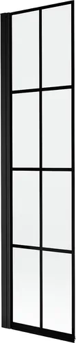 Mexen Mist Duschabtrennung 1-flügelig links 50 x 150 cm - Schwarz - Elegante Mexen Mist Duschabtrennung mit schwarzem Gitterdesign, ideal für moderne Badezimmer. Mit einer Höhe von 150 cm und einer praktischen Schutzbeschichtung für einfache Pflege.