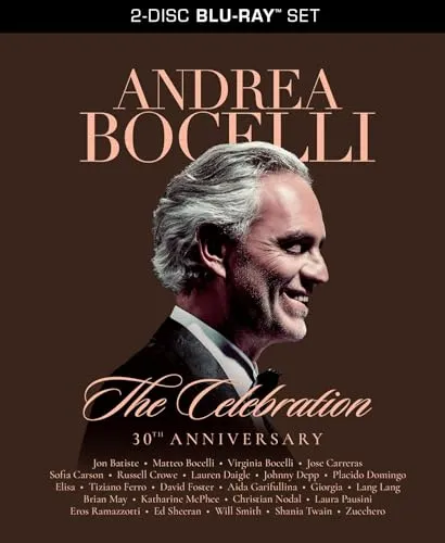 Andrea Bocelli - The Celebration 30Th Anniversary (2024) 2 Blu Ray - Musik Blu Ray mit Andrea Bocelli, bietet ein unvergessliches Opernerlebnis zum 30-jährigen Jubiläum.