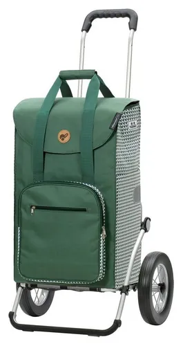 Andersen Einkaufstrolley Royal Shopper Liska, grün - Klappbarer Einkaufstrolley mit 56 Litern und Kühlfach, Tragkraft bis 50 kg, ideal für den Einkauf und vielseitig einsetzbar.